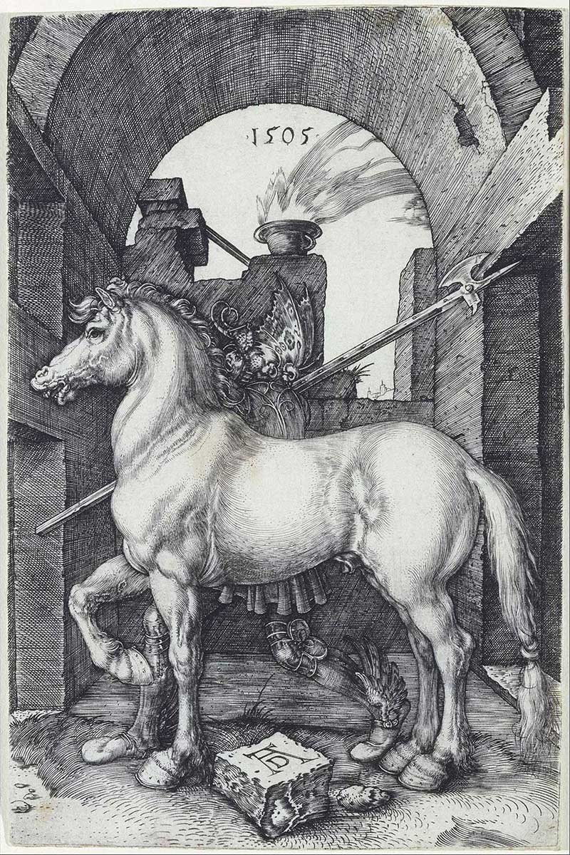 Albrecht Dürer, The Small Horse, 1505 (photo credit Albrecht Dürer/ WikiCommons) Albrecht Dürer, The Small Horse, 1505 (photo credit Albrecht Dürer/ WikiCommons)