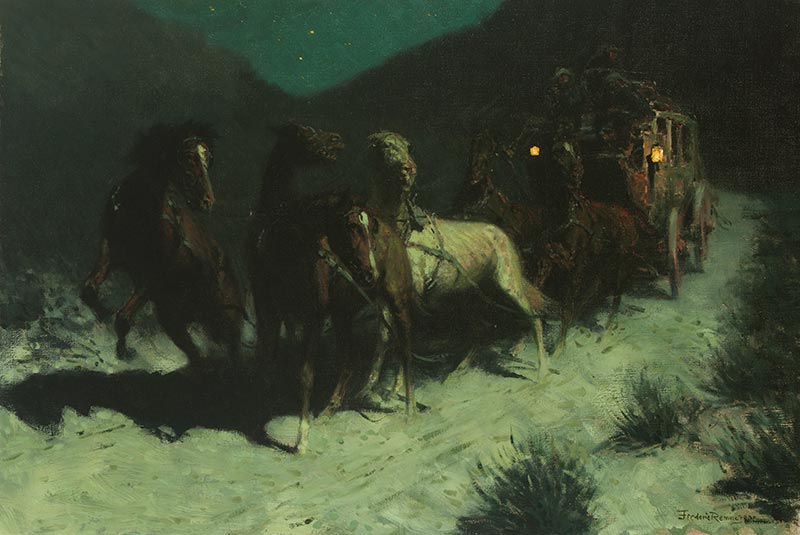 Frederic Remington (1861-1909) A Taint on the Wind, 1906 Oil on canvas Courtesy Sid Richardson Museum, Fort Worth, Texas Frederic Remington (1861-1909) A Taint on the Wind, 1906 Oil on canvas Courtesy Sid Richardson Museum, Fort Worth, Texas