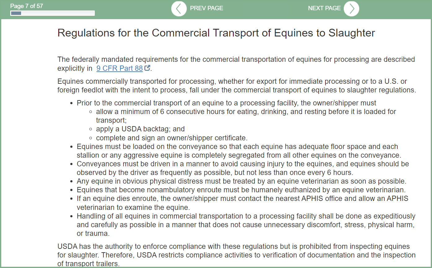 USDA Module for continuing education for Veterinarians USDA Module for continuing education for Veterinarians