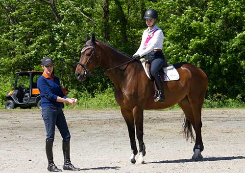 Anne Kursinski training (photo courtesy of Anne Kursinski) Anne Kursinski training (photo courtesy of Anne Kursinski)